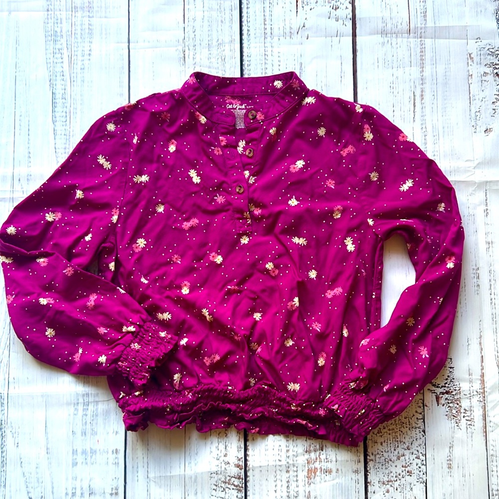Girl’s Floral Blouse Size 12